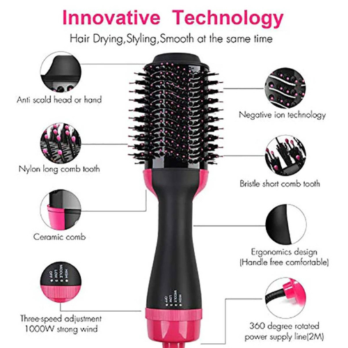 One Step Hair Dryer & Styler Hot Air Brush 1200W