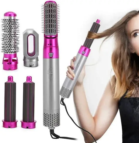 5-in-1 Electric Hair Dryer Brush Hot Air Styler Blow Dryer Comb